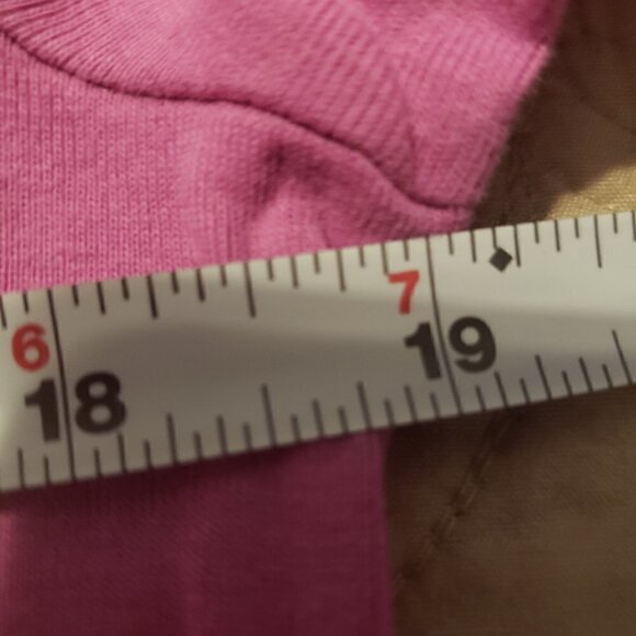 2 A Tee Fuschia Long Sleeve T-Shirt. Size LG. - Picture 5 of 5